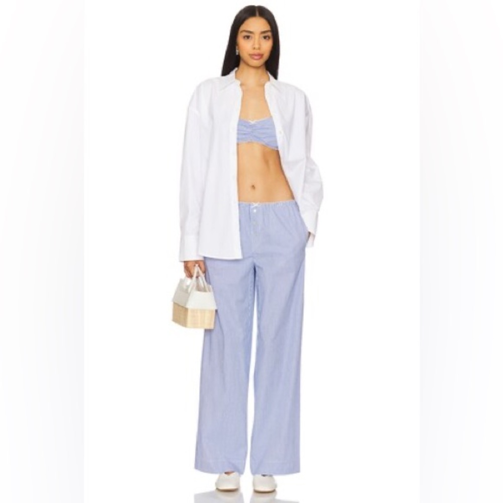 NIA Zed Bralette & Adnan Pant 2 Set in Marine Blue Size S NWT - Picture 2 of 9
